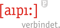Logo aipi: verbindet. Logo aipi: verbindet.